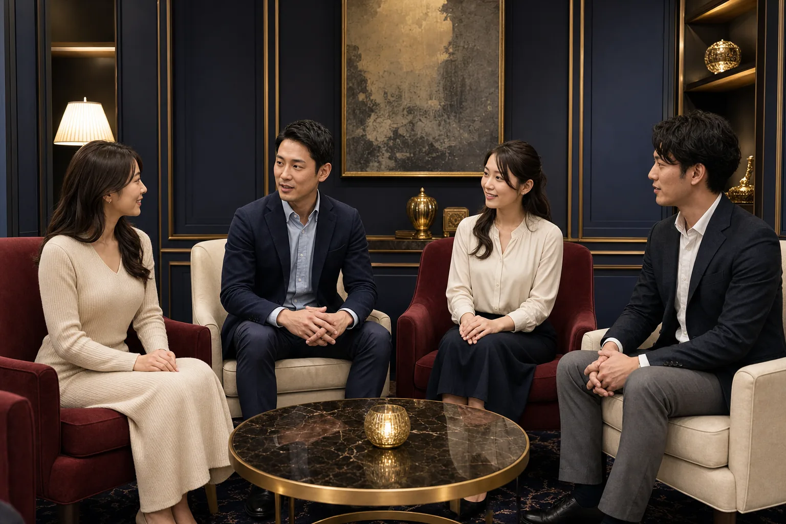 成人女性1名と成人男性1名の組み合わせイメージ